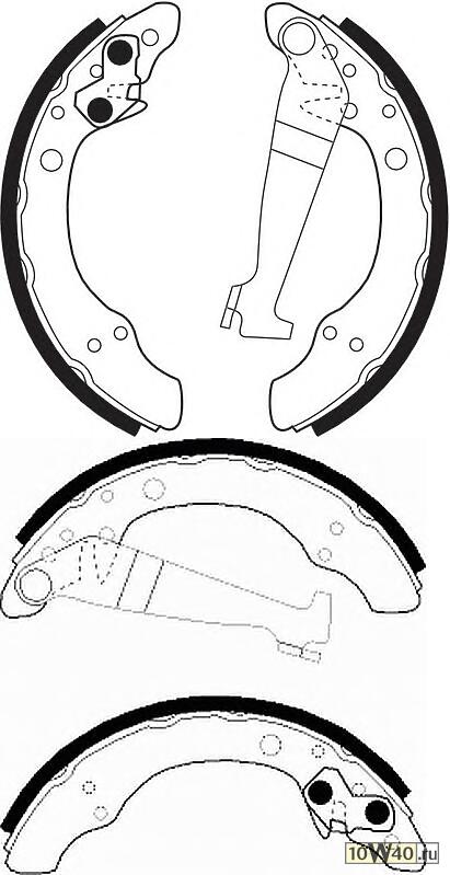 Колодки тормозные барабанные