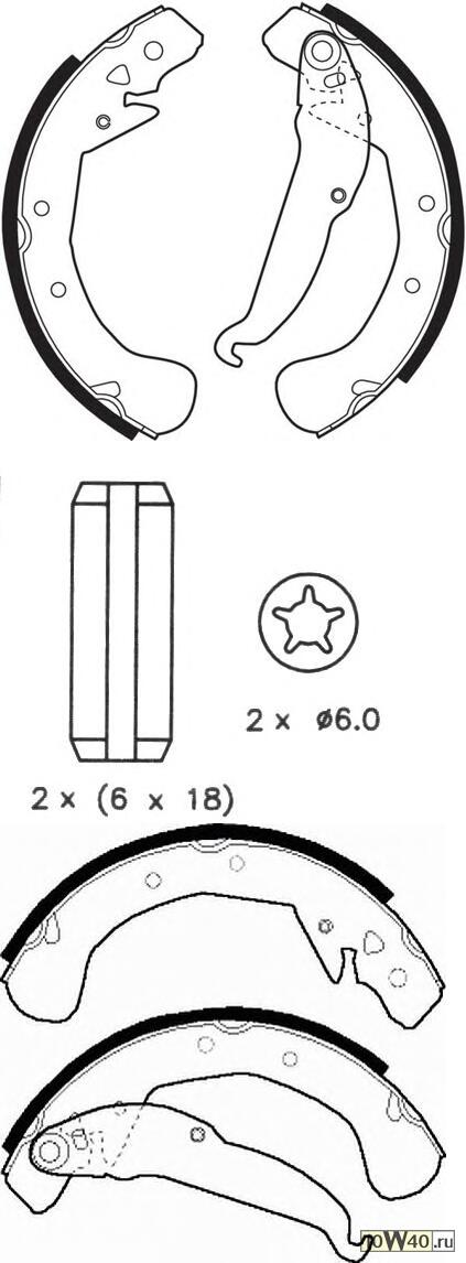 Комплект тормозных колодок