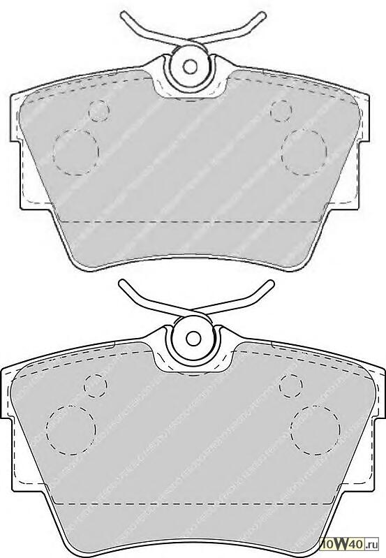колодки дисковые з.  Renault Trafic 80CDi/101CDi 01>, Opel Vivaro 01>