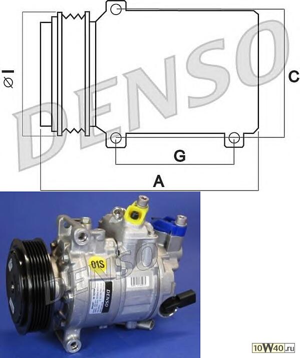 компрессор кондиционера\ audi a3 8p1 2.0tdi 03> / tt 8j3 2.0tfsi 06-10