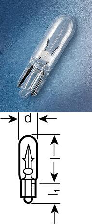 к-кт ламп original line 2шт. (w2,3w) 12v 1,2w w2x4.6d качество ориг. з / ч (оем)\