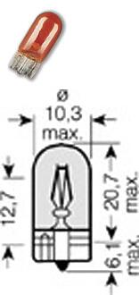 Лампа Osram ORIGINAL LINE WY5W W2.1x9.5d 12V 5W