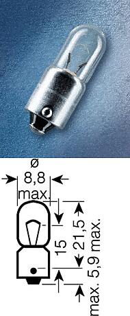 лампа original line 1шт. (t4w) 12v 5w ba9s качество ориг. з / ч (оем)\