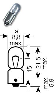 к-кт ламп original line 2шт. (t4w) 12v 4w ba9s качество ориг. з / ч (оем)\