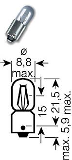  стояночные огни и освещение салона 4W 24V (BA9S)  Omn