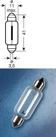 лампа 6413 c5w 12v (5w) sv8 5-8 41 мм