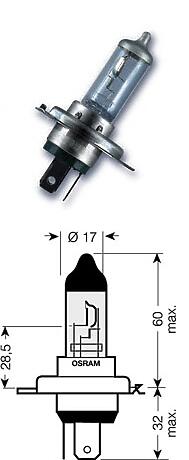 лампа cool blue intense 1шт. (h4) 12v 60 / 55w p43t цвет. темп. 4200к\