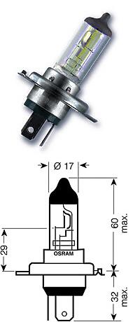 лампа h4 24v 75 / 70w p43t original line качество оригинальной з / ч (оем) 1 шт.