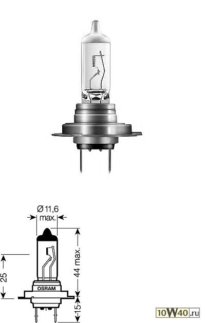 ЛАМПА H7 12V- 55W (PX26D) ( -60% СВЕТА-СЕРЕБР.ДИЗ.) SILVERSTAR 2.0