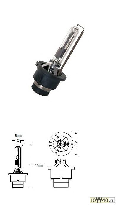 лампа xenon (d2r) 35w p32d-3 xenarc classic\