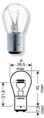 к-кт ламп original line 2шт. (p21 / 4w) 12v 21 / 4w baz15d качество ориг. з / ч (оем)\