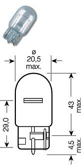к-кт ламп original line 2шт. (w21w) 12v 21w w3x16d качество ориг. з / ч (оем)\