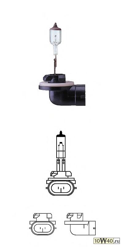 ЛАМПА ГОЛОВНОГО СВЕТА H27W/2 12V 27W(КОРОБКА 1 ШТ.)
