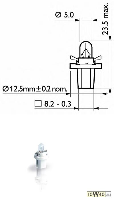 лампа bax vision 12v 1,12w cp
