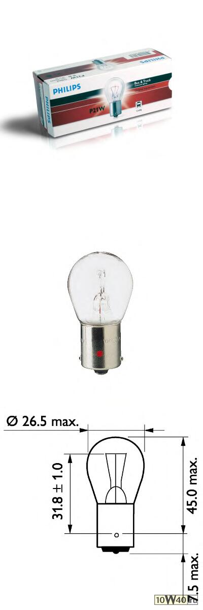лампа p21w 13498 ml 24v cp hcv