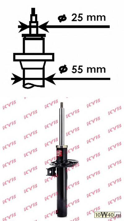 амортизатор передний газовый 55mm\ VW golf / passat 1.4-3.2 / 1.9tdi-2.0tdi 03>