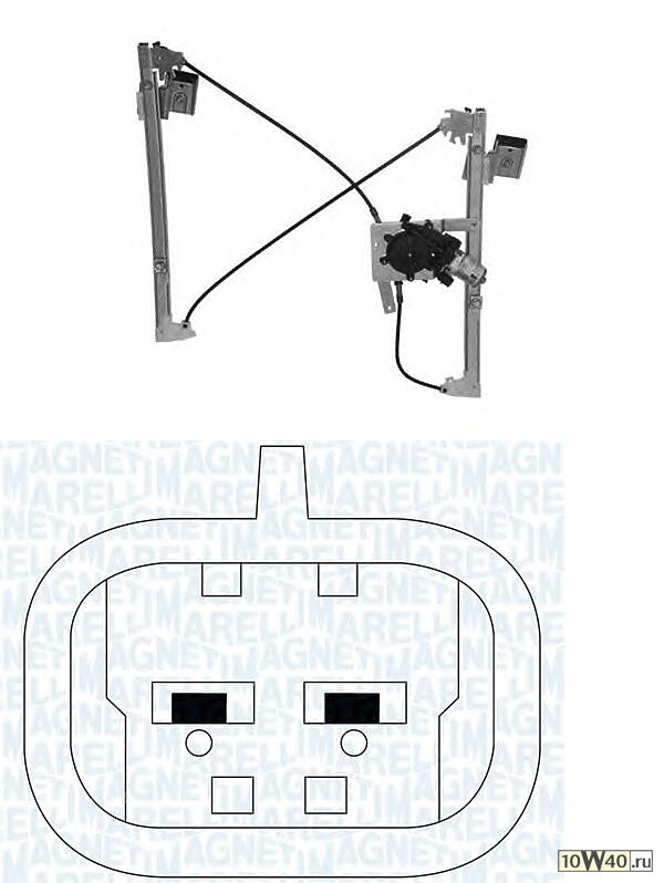 стеклоподъемник электр пер. л.  Audi A4 95-00