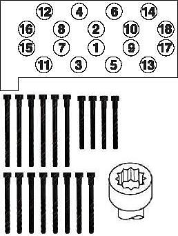 Болты ГБЦ, комплект