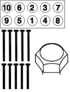 Болты ГБЦ, комплект