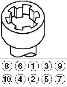  10шт.  Lancia Musa, Fiat Punto/Grande Punto 1.3MJT 04>