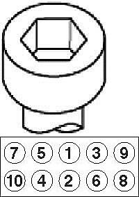 к-кт болтов гбц 10шт.\ nissan almera / primera 1.5 / 1.8 16v dohc 96>