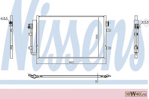 радиатор кондиционера с осушителем\ iveco daily 11>