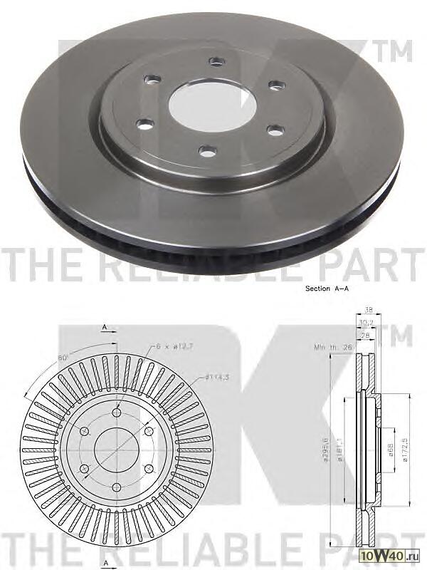 Диск тормозной