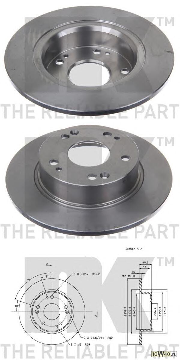 Диск тормозной