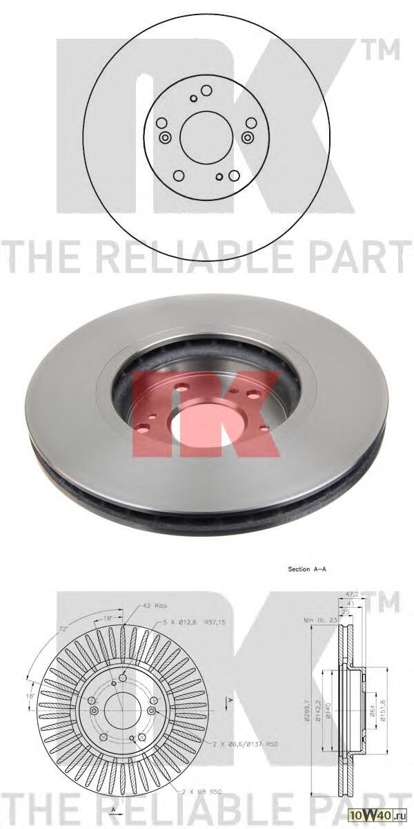 Диск тормозной