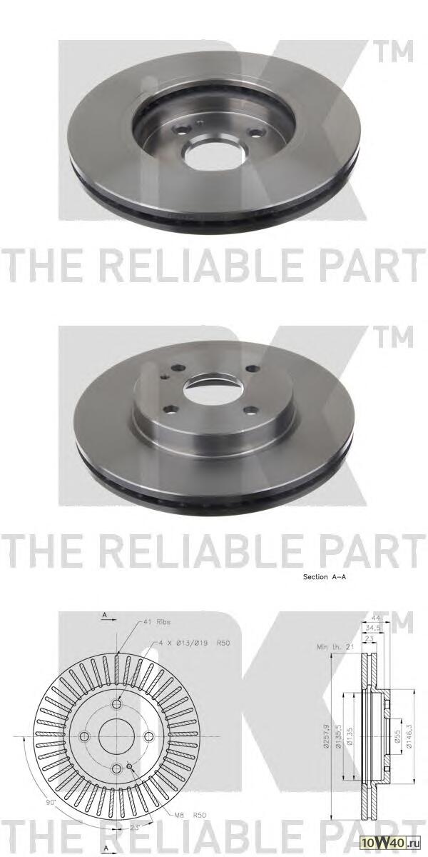 диск тормозной передний\ mazda 2 1.3-1.5i / 1.4d 07>