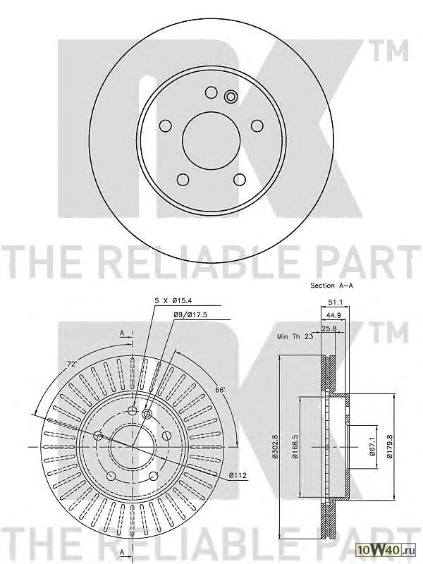 Диск тормозной