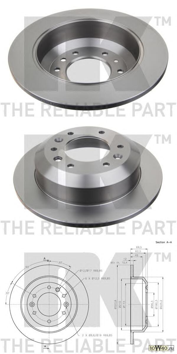 Диск тормозной
