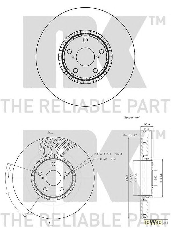 Диск тормозной