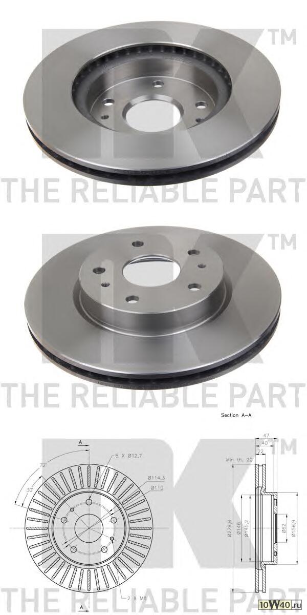 диск тормозной suzu sx4 06-