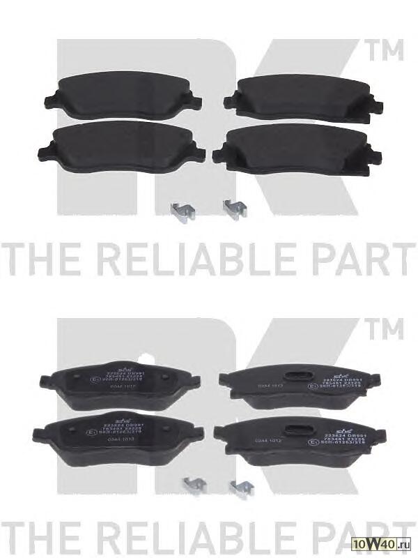 Комплект тормозных колодок, диско