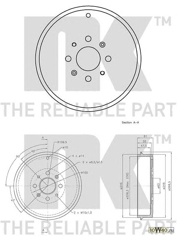 барабан тормозной\ fiat punto, opel corsa d, vauxhall corsa c 0.9-1.4 / 1.3d 05>