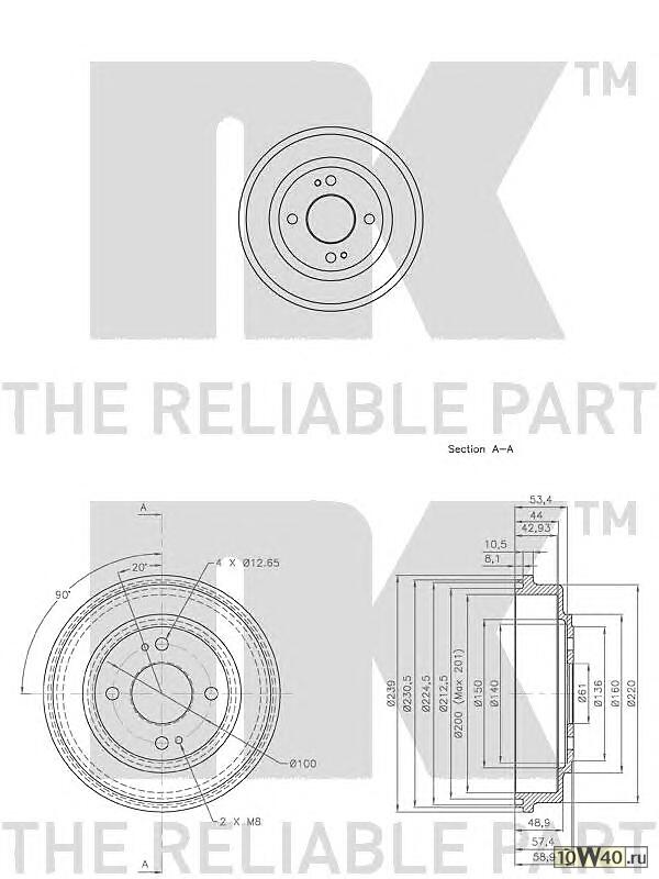 Барабан тормозной