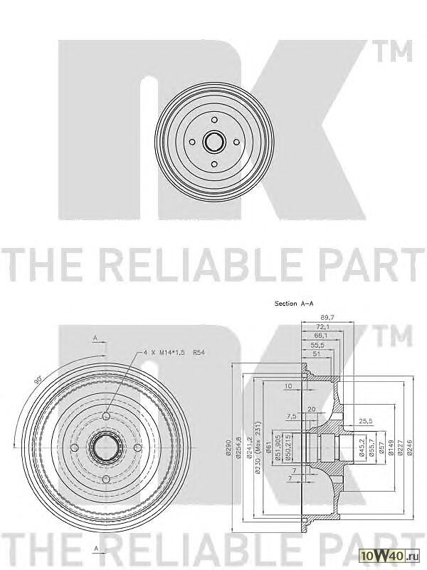 Барабан тормозной