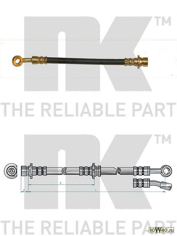 Код оригинала: 46431SE0932 / 46431SE0935 / 46430SA5604 / 46431SE0931 / 46431SE0933 / 46431SM4951 / 46431SE0934 / 46430SA5971, <BR>шланг торм. зад.  Honda Accord CA4/CA5 1.6/2.0 86-89 L=230 c ABS у суппорта