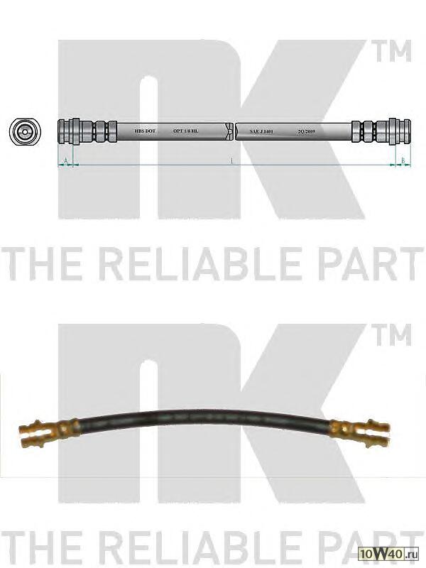 Код оригинала: MR129773 / PHBH279 / MB316827 / HBH279 / MB857553 / MB316287
, <BR>шланг торм. зад.  Mitsubishi Colt/Lancer 1.2-1.8D 84-89 L=245