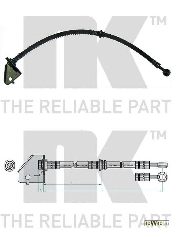 шланг тормозной   04-