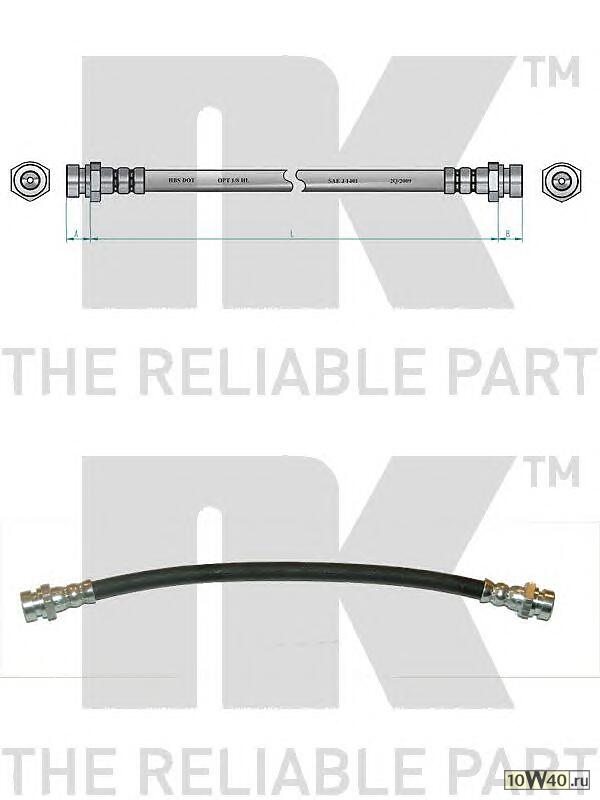 шланг торм. зад.  KIA Sephia 93-97 L=300 c ABS