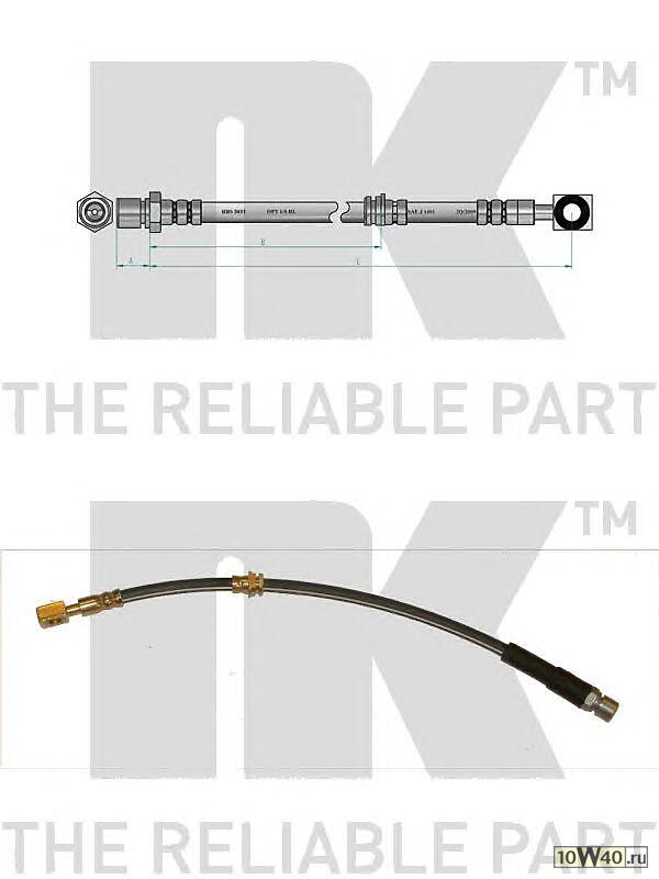 шланг торм. пер.  Saab 9-5 97> L=450