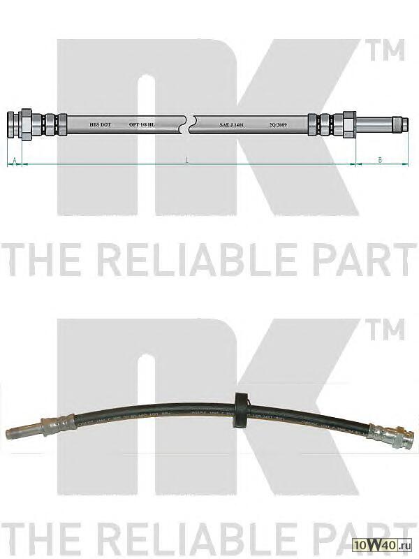 шланг торм. пер.  Skoda Felicia 94> L=365
