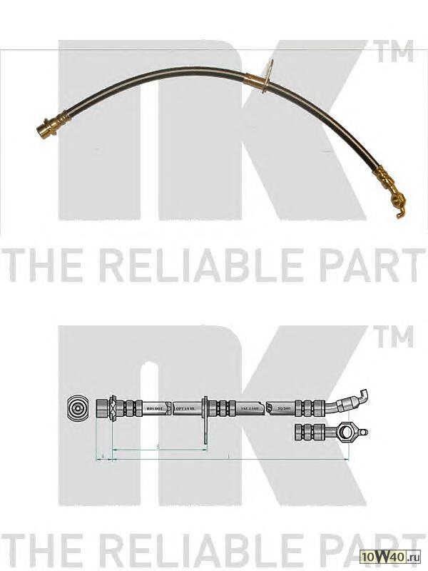 шланг торм. пер. л.  Toyota RAV all 94-00 L=500