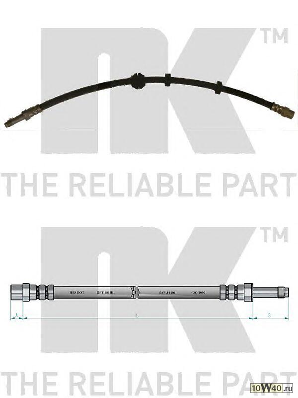 шланг тормозной renau seat VW 89-99