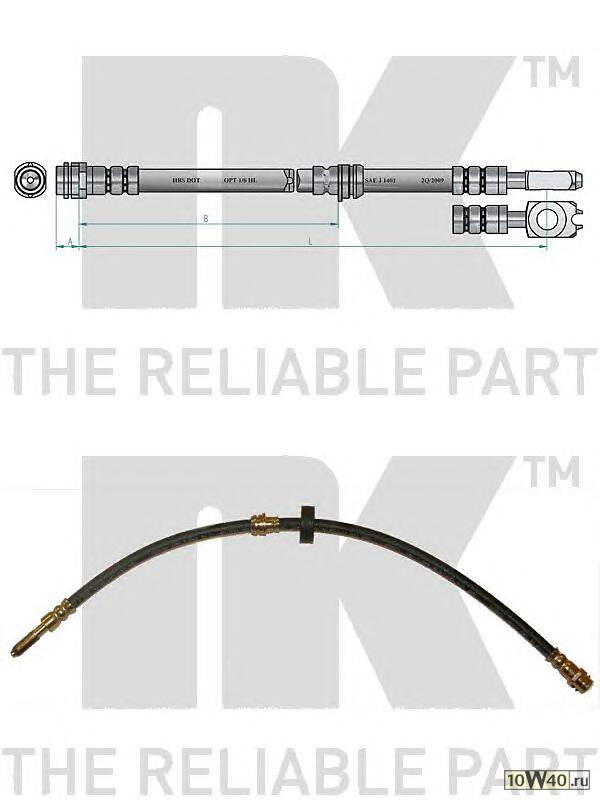 шланг торм. пер.  Audi A2 00> L=550 ch.8210361001>