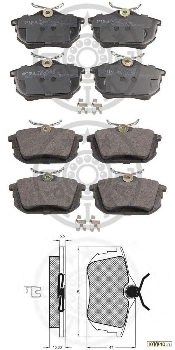 Торм. Колодки зад. MITSUBISHI CARISMA 97- /COLT/Space Star