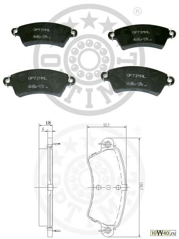 Код оригинала: 425203, <BR>Колодки диск. PSA 206 99-00 2,0 425152