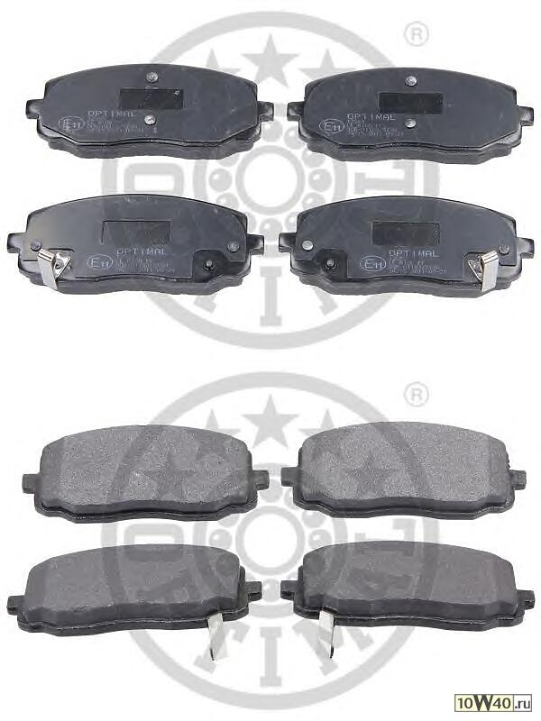 Код оригинала: 5810107A10, <BR>Колодки тормозные передние диск. Kia Picanto 1.0/1.1 04->